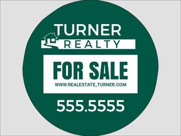 Picture of 17" x 17" - Yard Sign - Circle Shaped - 12