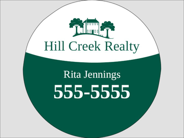 Picture of 17" x 17" - Yard Sign - Circle Shaped - 14