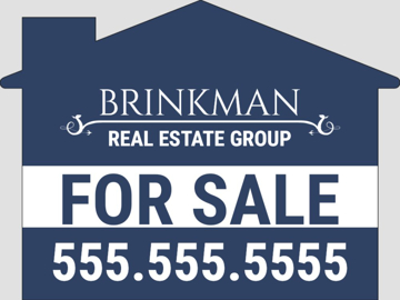 Picture of 17" x 20" - Yard Sign - House Shaped - 03