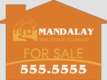 Picture of 17" x 20" - Yard Sign - House Shaped - 11
