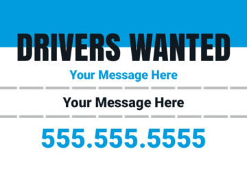 Picture of 12" x 18" - Car Magnet - Now Hiring - 05