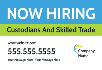 Picture of 12" x 18" - Car Magnet - Now Hiring - 06