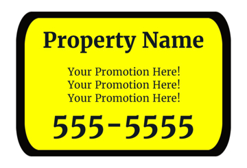 Picture of 12" x 18" - Car Magnet - Property Management - 02