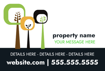 Picture of 12" x 18" - Car Magnet - Property Management - 12