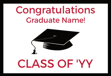 Picture of 12" x 18" - Car Magnet - Graduation - 03