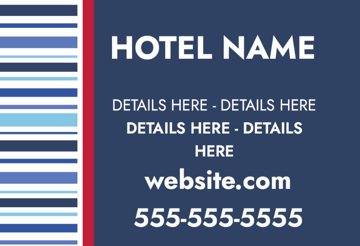 Picture of 12" x 18" - Car Magnet - Hospitality - 03