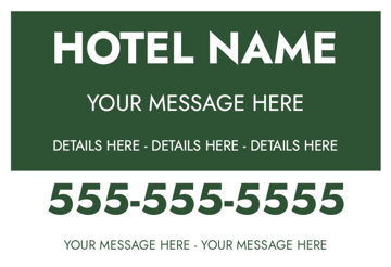 Picture of 12" x 18" - Car Magnet - Hospitality - 12