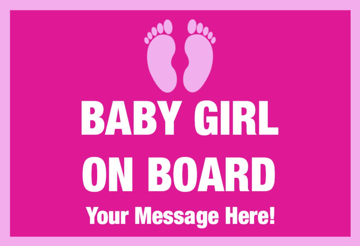 Picture of 12" x 18" - Baby On Board - 03
