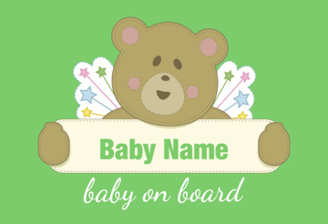Picture of 12" x 18" - Baby On Board - 04