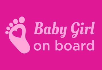 Picture of 12" x 18" - Baby On Board - 05