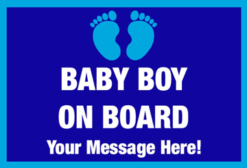 Picture of 12" x 18" - Baby On Board - 06