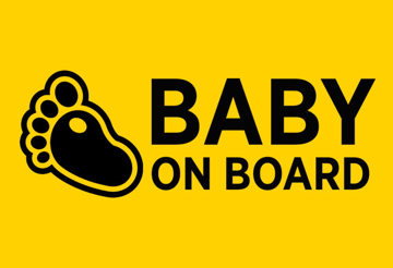 Picture of 12" x 18" - Baby On Board - 08