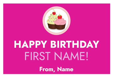Picture of 12" x 18" - Car Magnet - Birthday - 01