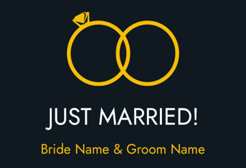Picture of 12" x 18" - Car Magnet - Wedding - 06