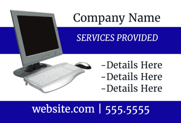 Picture of 12" x 18" - Car Magnet - IT Services - 07