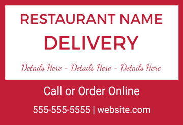 Picture of 12" x 18" - Car Magnet - Delivery - 05
