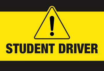 Picture of 12" x 18" - Car Magnet - Student Driver - 01