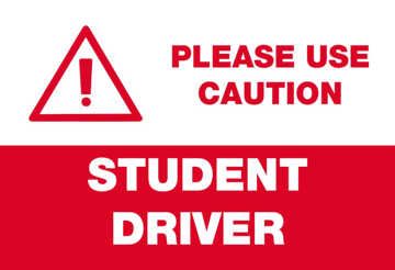 Picture of 12" x 18" - Car Magnet - Student Driver - 04