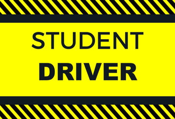 Picture of 12" x 18" - Car Magnet - Student Driver - 06