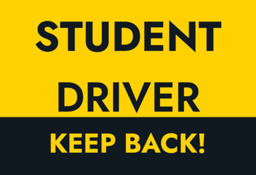 Picture of 12" x 18" - Car Magnet - Student Driver - 07
