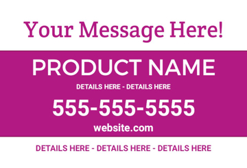 Picture of 12" x 18" - Car Magnet - Retail - 30