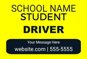 Picture of 12" x 18" - Car Magnet - Education - 10