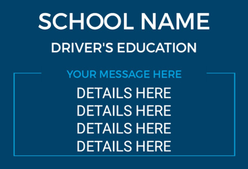 Picture of 12" x 18" - Car Magnet - Education - 14