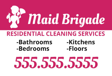 Picture of 12" x 18" - Car Magnet - Cleaning Services - 01