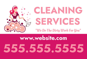 Picture of 12" x 18" - Car Magnet - Cleaning Services - 04