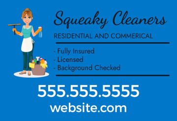 Picture of 12" x 18" - Car Magnet - Cleaning Services - 06