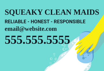Picture of 12" x 18" - Car Magnet - Cleaning Services - 08