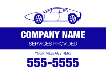 Picture of 12" x 18" - Car Magnet - Auto Care - 08