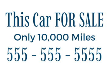 Picture of 12" x 18" - Car Magnet - General - 04