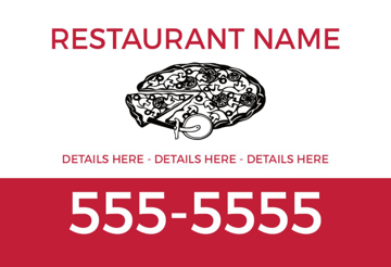 Picture of 12" x 18" - Car Magnet - Restaurant - 06