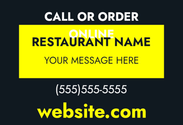 Picture of 12" x 18" - Car Magnet - Restaurant - 08