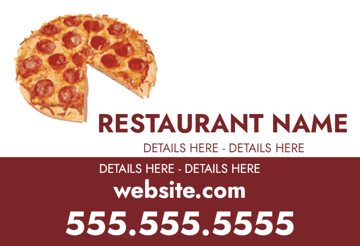 Picture of 12" x 18" - Car Magnet - Restaurant - 13