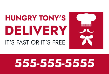 Picture of 12" x 18" - Car Magnet - Restaurant - 14