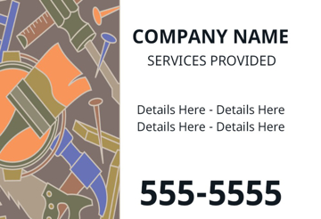 Picture of 12" x 18" - Car Magnet - Contractor - 07