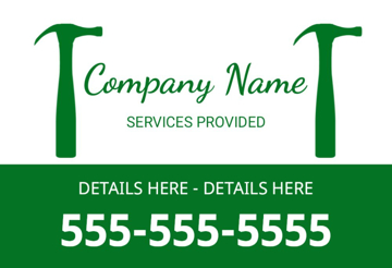 Picture of 12" x 18" - Car Magnet - Contractor - 21