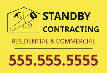 Picture of 12" x 18" - Car Magnet - Contractor - 34