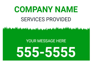 Picture of 12" x 18" - Car Magnet - Lawn Care - 10