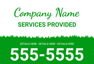 Picture of 12" x 18" - Car Magnet - Lawn Care - 13