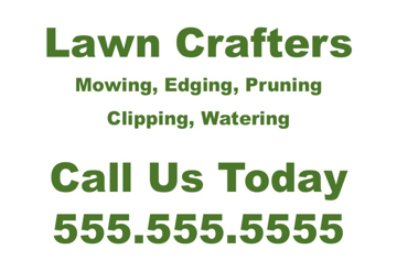 Picture of 12" x 18" - Car Magnet - Lawn Care - 18