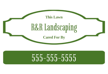 Picture of 12" x 18" - Car Magnet - Lawn Care - 22