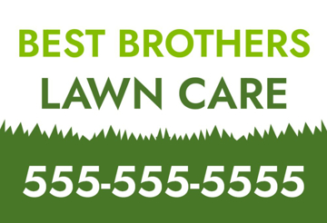 Picture of 12" x 18" - Car Magnet - Lawn Care - 24