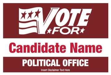 Picture of 12" x 18" - Car Magnet - Political - 08