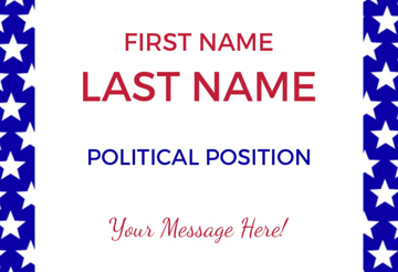 Picture of 12" x 18" - Car Magnet - Political - 12