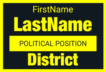 Picture of 12" x 18" - Car Magnet - Political - 13