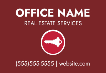 Picture of 12" x 18" - Car Magnet - Real Estate - 01
