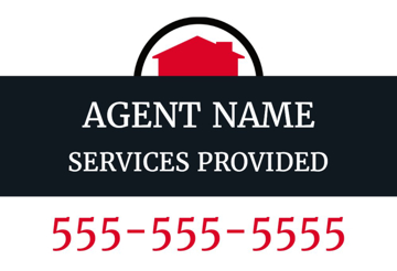 Picture of 12" x 18" - Car Magnet - Real Estate - 14